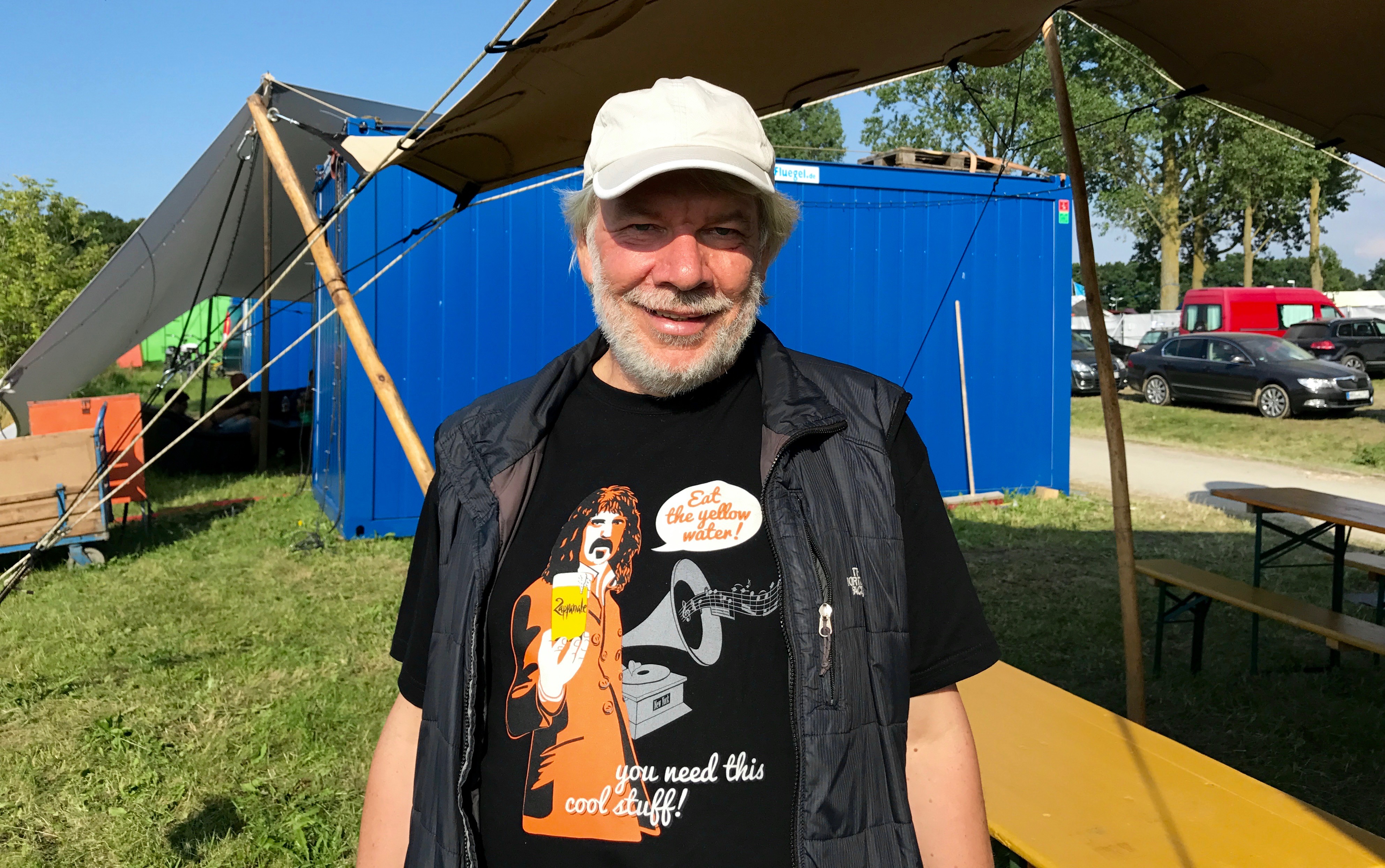 Wolfhard Kutz grew up in the former East Germany where he became a Frank Zappa fan. After the Berlin Wall came down, he founded the Zappanale festival. Wolfhard Kutz grew up in the former East Germany where he became a Frank Zappa fan. After the Berlin Wall came down, he founded the Zappanale festival.